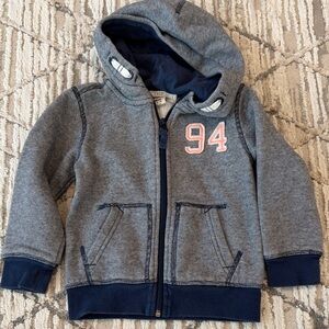 H&M Kids Gray and Navy Hoodie